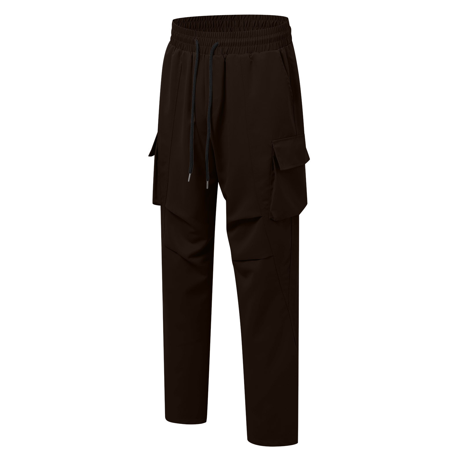 thumbnail image 4 of Pantalones de trabajo para hombre - Cordón con múltiples bolsillos, corte recto informal, poliéster - Resistentes, tallas S-XXL, cintura 74-93 cm, largo 104-110 cm, 4 of 5